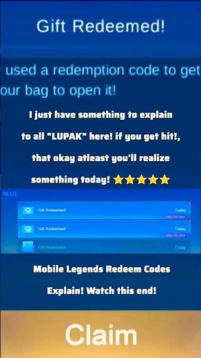 Explanation for Mobile Legends Redeem Codes May 2025 #mlbbdiamondscode #mobilelegends #mlbb