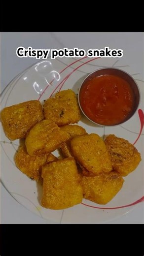 Crispy potato snakes