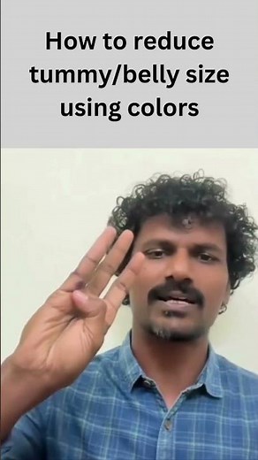 How to reduce tummy/belly size using colors??