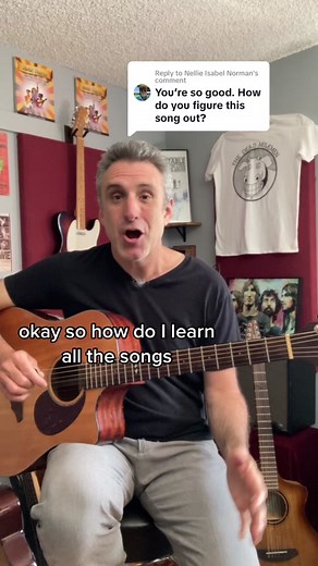 Replying to @Nellie Isabel Norman this is how I learn all the songs that i play in my videos. Is it cheating? You be the judge. #guitarlesson #guitartips #guitarhacks #howtolearnsongsonguitar #shutupandplay