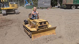 2-year-old bulldozer operator