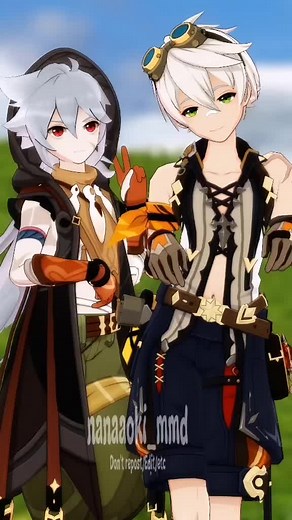 3D Animation Showcase with Bennett and Razor | MMD x Genshin Impact