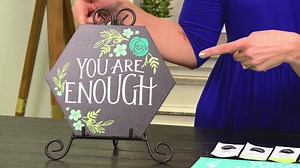 Kick off a new year of creativity with a special Chalk Couture® offer just for you! The Simply Said selection is an exclusive assortment of products that work together to help you create a gorgeous finished piece of artwork! Our creative kickstarter includes a distinctive hexagon board, You Are Enough Chalk Transfer™ design, and a contemporary paste palette, all available for just $34.99 while supplies last. Get yours today! | Chalk Couture