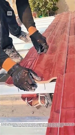 Roofing tiles by gluing method