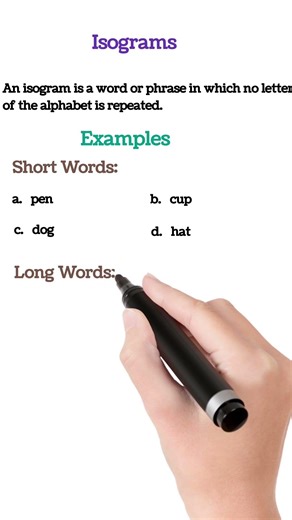 #isograms#advancedenglishlearning #english #learnenglish #spokenenglish