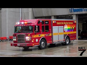 Toronto Fire Services - Chief 33, Pumper 332, & Highrise 332 Responding