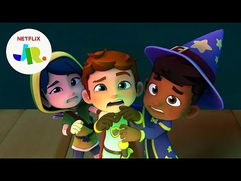 Sharkdog Stops the Slimy Spooky Sea Monster 😱 Sharkdog's Fintastic Halloween | Netflix Jr
