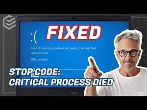 [SOLVED] Critical Process Died Blue Screen Error❌| How to Fix CRITICAL PROCESS DIED on Windows 10/11