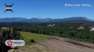 Drone video of Chief Joseph Pass, Bitterroot Valley