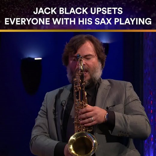 39K views · 128 reactions | Jack Black upsets absolutely everyone with his terrible saxophone playing #TheJRShow | The Jonathan Ross Show | Facebook