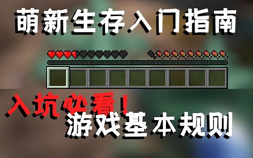 【昊日天】Minecraft 萌新必看生存入门教程！生存模式的基本规则 我的世界