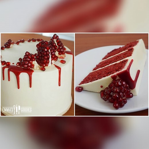 RUBY Red Velvet Cake Recipe With White Chocolate Cream Cheese Frosting! | Emma's Goodies