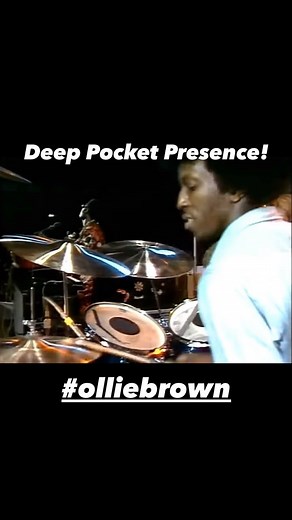 Here is drummer Ollie Brown, deploying a rich deep pocket while playing the classic "Higher Ground" with the legendary Stevie Wonder. Ollie E. Brown is an American drummer, percussionist, record producer, and high school basketball coach. A prolific session musician, Brown has played with many well known artists including Stevie Wonder, Jeff Beck, Billy Preston and Joe Cocker. Brown was also half of the American dance-pop duo Ollie & Jerry, which had a Top 10 hit with "Breakin'... There's No Sto