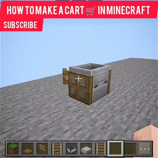 How to make a shopping cart 🛒 in minecraft
