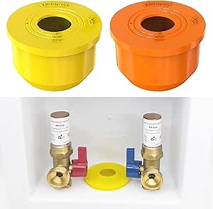 Silicone Sealing Plug Sewer Seal Coupler, 2.3" Outlet Pipe Sealing Drain Tube, Durable and Easy to Install for Washing Machine Outlet Box, fit 1~1 1/2" Inlet Hose