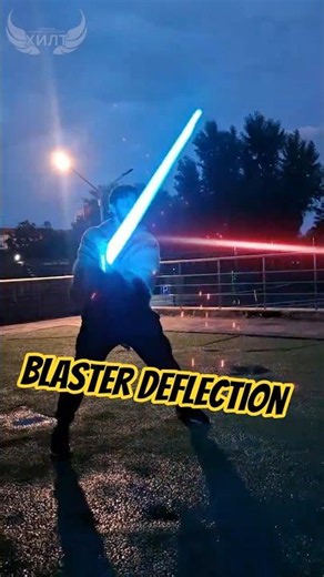 Blaster deflection with infinite aura! #starwars #lightsaber #vfx #jedi