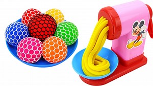 63K views · 764 reactions | Satisfying Video l How To Make Playdoh w Rainbow Noodles From Mesh Slime | Kids Toy TV | Facebook