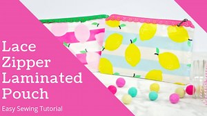 2.1K views · 27 reactions | Easily sew a laminated zipper pouch that's perfect for the pool or beach! Full tutorial: https://sweetredpoppy.com/easy-laminated-fabric-zipper-pouch-tutorial/ | Sweet Red Poppy | Facebook