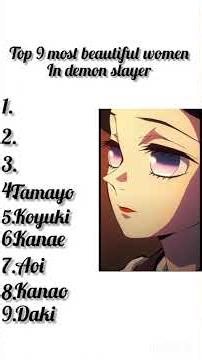 top 9 most beautiful women in demon slayer #demonslayer #cover #kimetsunoyaiba #beautiful #women