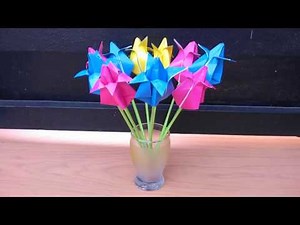 Cara Membuat Origami Bunga Tulip