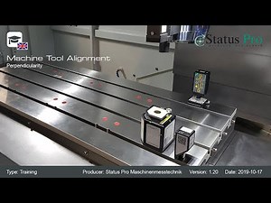 Perpendicularity and straightness laser measurement explained by Nico on a CNC machine.