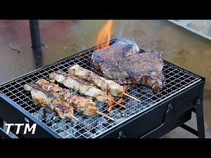Mini Portable Charcoal Grill Review~Uten Portable BBQ Grill
