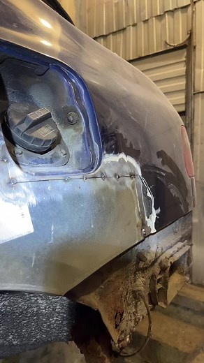 Car Fender Repair: Close-Up Restoration Process