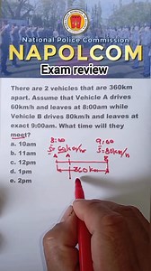 Speed distance and time problem #NAPOLCOM #civilserviceexam2026 | Arturo Infornon Malag Jr.