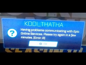 How to fix Error 0 Rocket League Having problems communicating with Epic Online Services PS4 / PS5