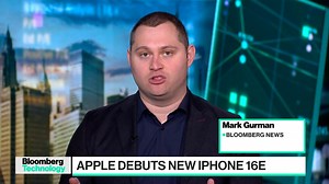 64K views · 250 reactions | Apple introduces the low-end iPhone 16e that starts at $599. It goes on sale Feb. 28 with preorders beginning Feb. 21. This model features a larger screen, Face ID and 48-megapixel rear camera. Mark Gurman reports https://trib.al/6DAPM5v | Bloomberg Television | Facebook