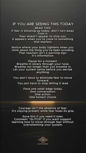 FACE your FEARS with me TODAY.