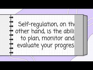 Autonomy and self-regulation