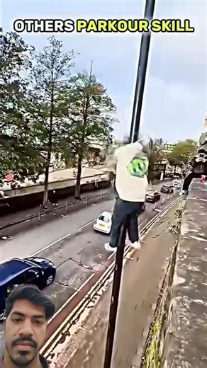 PARKOUR SKILLS ONE OF THE MOST DENGEROUS GAME 🤯🤯👍#shorts #viral #viralvideo