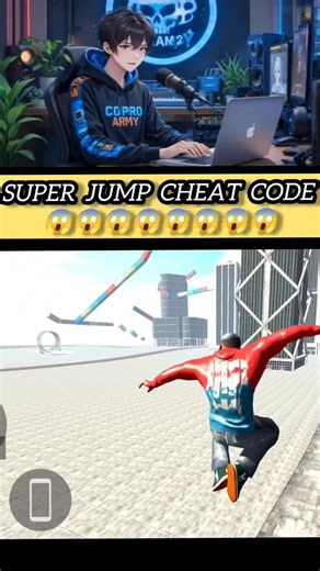 Super Jump Cheat Code 😱 #shorts #indianbikedriving3d
