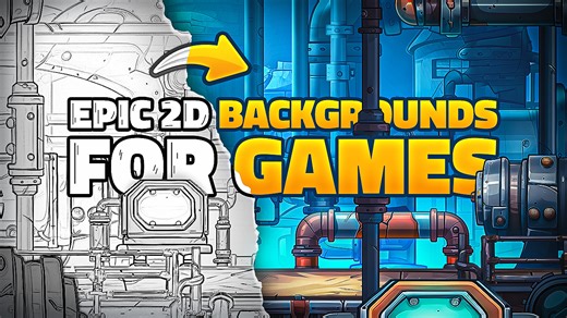 How to Create Epic 2d Game Background Like Rayman Legends For Indie Game