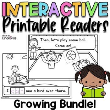 Emergent Readers Printable Books- Growing Bundle! Literacy Centers