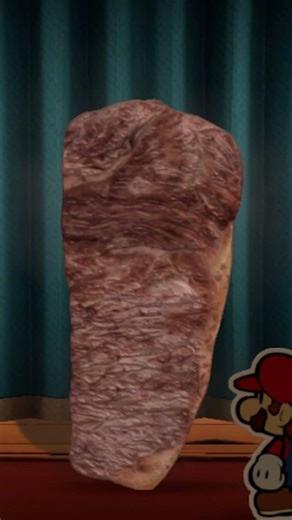 WHY IS THIS STEAK ALIVE?! | Paper Mario: Color Splash | #shorts