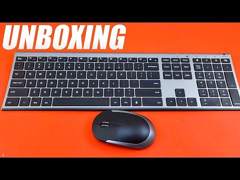Vssoplor Rechargeable Wireless Keyboard and Mouse UNBOXING