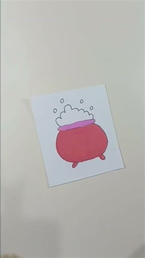 Soup Pot Drawing & Coloring #asmr #souppot #drawingandcoloring #cauldron
