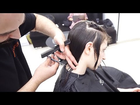 AMAZING HAIRCUT - CHIN LENGTH WAVY BOB CUT WITH BANGS