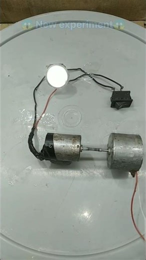 Motor से Torch ON!”#DCMotor #DIYShorts #ElectricProject #MiniGenerator