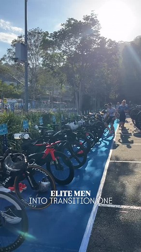 12K views · 164 reactions | Take a look at the speed in which our Elite males transition on to the Garmin Noosa bike course  #NoosaTri | Noosa Triathlon | Facebook