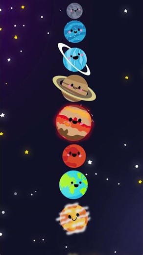 Happy Planets - Solar System 🛸💛 Uranus, Pluto| Perfect for Preschoolers #gentlelearning #animation