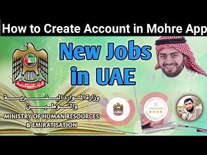 How to Create Account - UAE MOHRE app - Registration of Mohre application