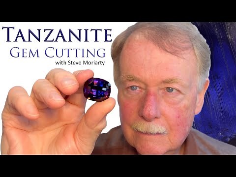 Cutting a Huge Tanzanite Crystal into a Faceted Gem