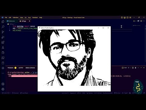 Thalapathy Vijay LEO Using Python Sketchpy Code | Python Programming Hub