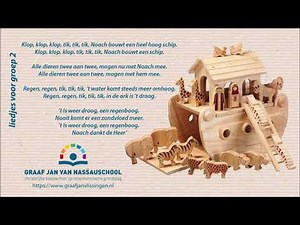 Klop, klop, klop, tik, tik, tik lied over Noach