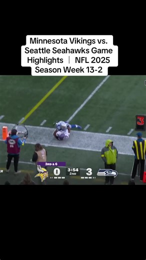 Minnesota Vikings vs. Seattle Seahawks Game Highlights ｜ NFL 2025 Season Week 13-2