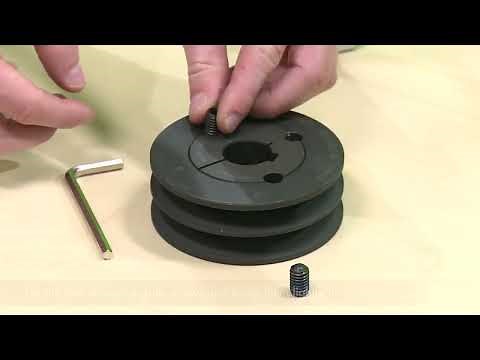 Installation of Optibelt pulley with taper bush