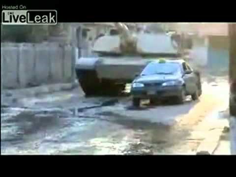 M1 Abrams Tank vs Terrorist Car